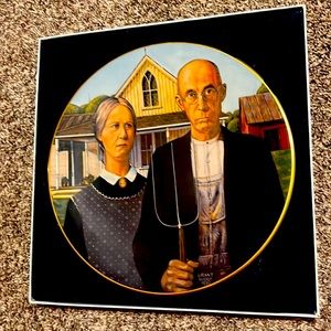American Gothic plate
